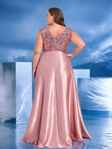 LY2422D <span class=keywords><strong>Abiti</strong></span> <span class=keywords><strong>da</strong></span> Sposa di Lusso con Paillettes <span class=keywords><strong>per</strong></span> Damigelle, Senza Maniche, Scollo a V, <span class=keywords><strong>Taglie</strong></span> <span class=keywords><strong>Forti</strong></span>, <span class=keywords><strong>Abiti</strong></span> <span class=keywords><strong>da</strong></span> Sera Formali <span class=keywords><strong>per</strong></span> <span class=keywords><strong>Donne</strong></span> - Product Image 5