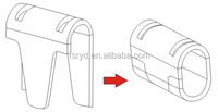 Clips, Grapas y Pasadores para Jaulas de Perros M85 CL-36, para Fabricar y Sujetar Jaulas de Alambre, Clips de Alta Calidad