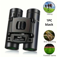 Professional 8x21 Cross-Border Binoculars with Night Vision and Red Illumination Portable Outdoor Foldable Telescope