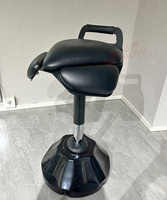 Tabouret dynamique à mouvement oscillant, siège ergonomique actif pour bureau avec hauteur réglable, mobilier de bureau