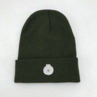 Unisex Volwassen Winter Muts Met Enkele Manchet Populair Ontwerp Custom Label Met Camouflage Geruite Bogen Patroon