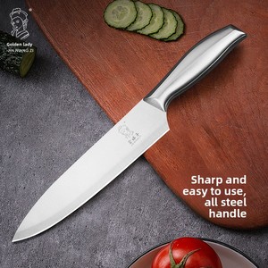 <span class=keywords><strong>Couteau</strong></span> de <span class=keywords><strong>chef</strong></span> pour la restauration, forgé en une seule pièce, manche en acier creux, lame en acier inoxydable 30Cr13, tranchant, 8 pouces, antiadhésif - Product Image 1