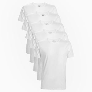 T-shirt col rond en coton uni pour homme, modèle basique, le plus vendu - Product Image 2