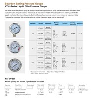 High Pressure Meter Gauge Portable Pressure Gauge 200 Bar with Lowest Price