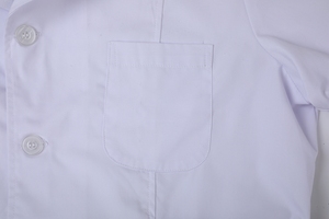 Uniformes de Hospital, Bata Quirúrgica Blanca con Cuello de Juez, Delantal para Enfermera y Doctor, Bata de Laboratorio Blanca Cómoda y Transpirable - Product Image 4