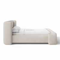 FERLY Lit de Chambre Moderne Haut de Gamme Luxe Confortable avec Rembourrage pour Ameublement de Chambre