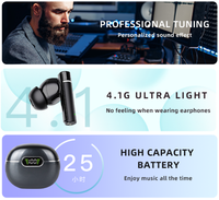 In Ear Monitor Earphones Type C Earphones Earphone BT5.3 13mm Driver HiFi Noise Cancelling TWS Wireless Earphones Touch IPX5
