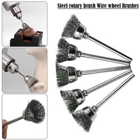 Brosse métallique dremel outil rotatif brosse métallique de polissage brosse métallique pour meuler et enlever la rouille