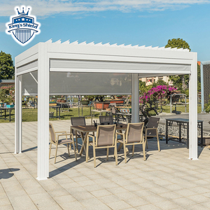 <span class=keywords><strong>Pergola</strong></span> <span class=keywords><strong>bioclimatique</strong></span> moderne en aluminium pour jardin, imperméable, 3 x 4 m, kits de toiture de <span class=keywords><strong>pergola</strong></span>, fabrication directe d'usine - Product Image 6