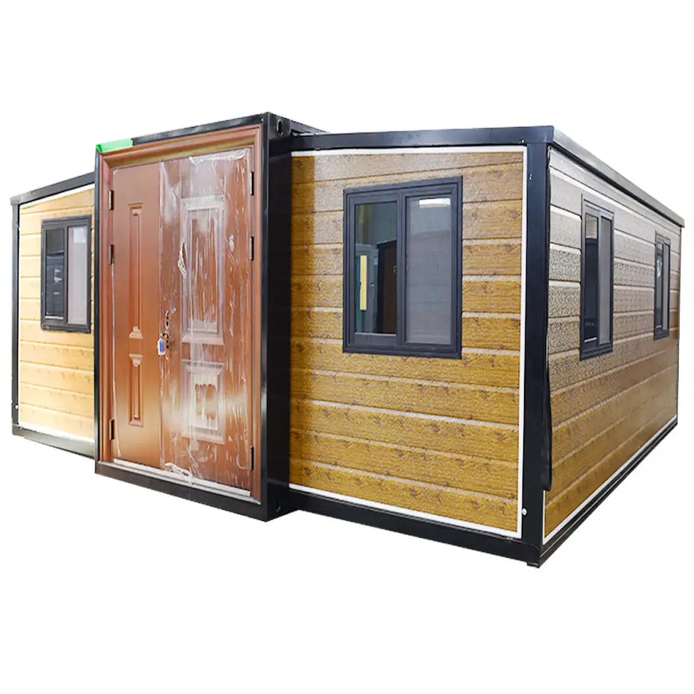 Hurricane Proof 20Ft 40Ft Villas 2 Bedroom Bathroom Foldable Expandable Prefab Container House
