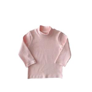 قميص أطفال بأكمام طويلة وياقة نصف عالية للربيع والخريف، قميص أساسي ناعم للأطفال - Product Image 1