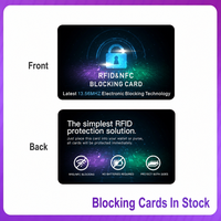 New Arrivals Custom Wholesale RFID Blocking PVC Card 13.56MHz Protection Wallet Shield Prevent Personal Information Leakage