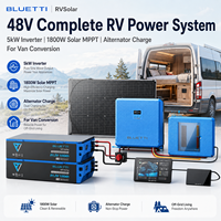 Système d'alimentation solaire complet BLUETTI RVSolar 48V, onduleur 5kW, alternateur solaire MPPT 1800W, chargeur pour kits de conversion de fourgonnettes, vie mobile