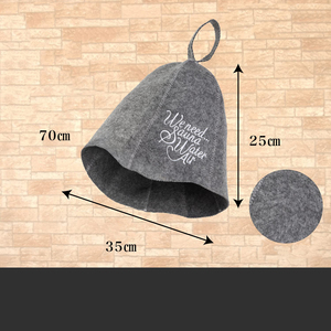 Gorro de Sauna y para Limpieza del Cabello de Fieltro de Poliéster Unisex de Alta Calidad, Térmico, de Lujo, Suave, Ajustable y Ecológico - Product Image 6