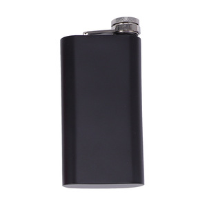 Fiaschi da whisky con Logo personalizzato bianco in acciaio inossidabile a prova di perdite con tappo in metallo a perdifiato per tasca da campeggio - Product Image 3