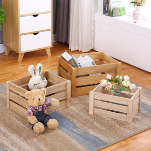 Hirzkste — boîtes de bière en <span class=keywords><strong>bois</strong></span> de couleur naturelle, emballage de stockage de légumes non finis vente en gros - Product Image 6