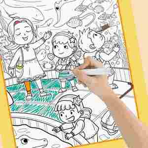 Finding Cute Animals Multi Scenes Fun <b>Creative</b> Hidden Stickers Coloring Picture Book for Toddlers - Product Image 1