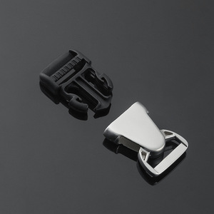 Boucle coulissante en métal Jiuyuan, alliage de zinc argenté, réglable pour ceintures et accessoires de sac, durable - Product Image 1