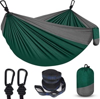Imprimé Portable Hamac Balançoire 2 Personnes Double Moustiquaire Hamac Chaise Parachute Nylon Jardin Extérieur Camping Hamacs
