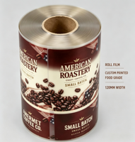 Film en rouleau personnalisé pour emballage de café 500g 1kg, multicolore, scellage thermique, conservation de l'arôme, pour grains de café torréfiés, vente en gros