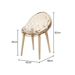 Tabouret en cristal acrylique transparent <span class=keywords><strong>chaise</strong></span> de <span class=keywords><strong>diable</strong></span> créative <span class=keywords><strong>pour</strong></span> le maquillage à la maison polyvalent moderne mobilier d'extérieur salon scolaire - Product Image 3