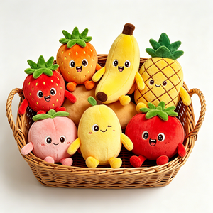 Juego de peluches de frutas, animales de peluche suaves para niños, regalo de cumpleaños, 11CM-30CM, unisex - Product Image 3