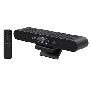 4K hd webcam Ai face tracking webcam cover laptop video conference camera with remote control