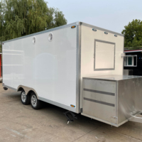 Chariots de congélateur mobile personnalisés pour les chariots de vendeur de snack Nouveaux camions de nourriture Van Street Food Trailers