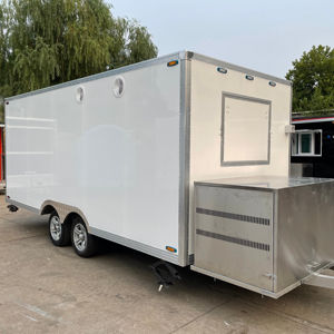 스낵 공급 업체 카트 용 맞춤형 모바일 냉동고 자판기 카트 새로운 푸드 트럭 반 스트리트 푸드 트레일러 - Product Image 2