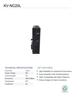 Adaptador de Expansión de Comunicación Serial PLC Key-enc KV-NC20L Usado, Doble Puerto, Automatización Industrial