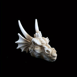 Crâne de dragon en résine en gros avec un design vintage pour la guérison spirituelle, cadeau, décoration de la maison, décoration de bureau - Product Image 2