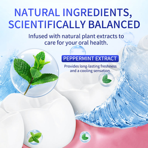 Etiqueta privada <span class=keywords><strong>Enjuague</strong></span> <span class=keywords><strong>bucal</strong></span> líquido con sabor a menta sin alcohol para blanquear los dientes Cuidado <span class=keywords><strong>bucal</strong></span> fresco en una botella - Product Image 6