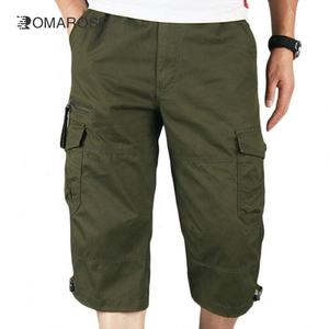 Venta al por mayor de los hombres de cintura elástica pantalones Cargo Plus tamaño de los hombres pantalones cortos de trabajo al aire libre Pantalones cortos de carga para los hombres con logotipo personalizado - Product Image 2