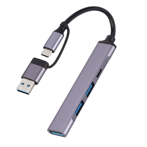 <span class=keywords><strong>Adaptateur</strong></span> Hub <span class=keywords><strong>USB</strong></span>-C 2-en-1 personnalisé vers 4 ports <span class=keywords><strong>USB</strong></span> 3.0 Type C OTG pour ordinateur portable et station d'accueil - Product Image 4