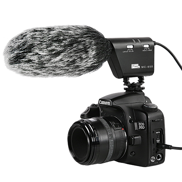 Pixel MC-650 Vlogging MIC Стиль для фотографии интервью DSLR дробовик микрофон
