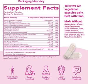 Vitamines prénatales en capsules OEM/ODM : Soutien nutritif doux pour les futures mamans, végétaliennes, saveur naturelle de fruits, complément alimentaire - Product Image 3