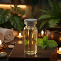 Flacon en verre tubulaire transparent et ambré de 10 ml avec bouchon en caoutchouc butyle et joint en aluminium, impression sérigraphique personnalisée