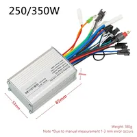 Contrôleur CC sans balais pour vélo électrique S6-21 25A 24V/36V/48V 250W/350W/500W Accessoires pour scooter/vélo électrique (territoire continu)
