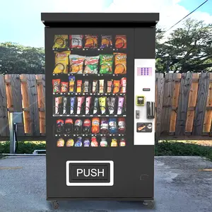 Alemanha bebida ao ar livre lanche Vending Machine Comercial automática ao ar livre Vending Machine com Euro moeda operado