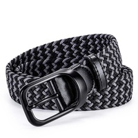 Ceinture tressée élastique en tissu microfibre de haute qualité ESKO ESKO-830 pour homme, boucle en alliage de zinc, tissu extensible, sport