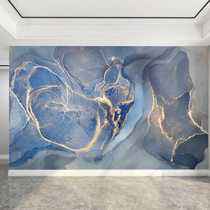 Papier peint mural de fond de télévision moderne et minimaliste pour le salon Film et télévision en marbre 8d Revêtement mural sans couture mural haut de gamme - Product Image 3