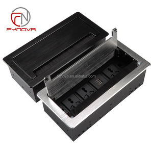 Prise de courant de bureau pop-up populaire prise de table rabattable pour table de conférence prise de courant de bureau coulissante avec télécommande USB RJ45 - Product Image 6