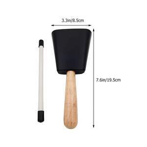 กระดิ่งวัวทนทานสำหรับเด็กผู้ใหญ่, กระดิ่งมือสไตล์ไม้บาสซูนสำหรับเด็ก - Product Image 4