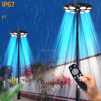 Lampe solaire de jardin d'extérieur Détecteur de mouvement d'intérieur Ufo 30W 60W Led 80 Lampadaire solaire Prix Luces Solares IP65 Paysage 6300