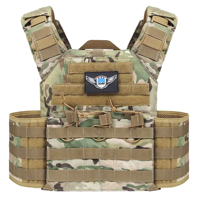 Tactico Latest Loadout Quick Release Tactical Vest Plate Carrier 1000D Multicam