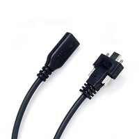 USB 2.0 Typ-C Buchse auf Typ-C Stecker Verlängerungskabel mit Schraubverschluss