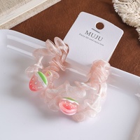 Attaches pour cheveux mignonnes en forme de dessin animé, emballage individuel, haute élasticité et bande de caoutchouc durable, accessoires pour cheveux pour filles