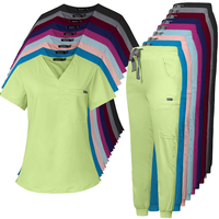 XUEXIN Nouveau Design Ensemble de gommages hospitaliers Spandex d'allaitement et uniformes de soins médicaux extensibles Infirmière Fit Chirurgical Femmes Hommes Gommage
