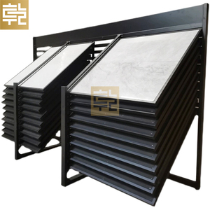 Présentoir vertical multifonctionnel du sol au plafond Grand bâtiment en briques pour <span class=keywords><strong>vitrine</strong></span> avec inclinable en bois Push-Pull S - Product Image 2