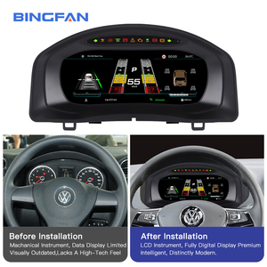 Écran numérique LCD de voiture de 10,25 pouces, système Linux, tableau de bord virtuel, panneau d'instruments pour <span class=keywords><strong>Volkswagen</strong></span> <span class=keywords><strong>Tiguan</strong></span> 2010-2017 - Product Image 6